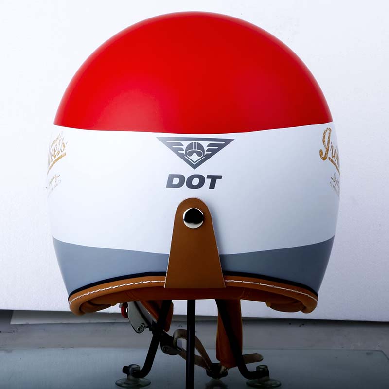 The Street King | Vintage Open Face Helmet – DOT & ECE Approved TARHUS Motorcycle & Bicycle