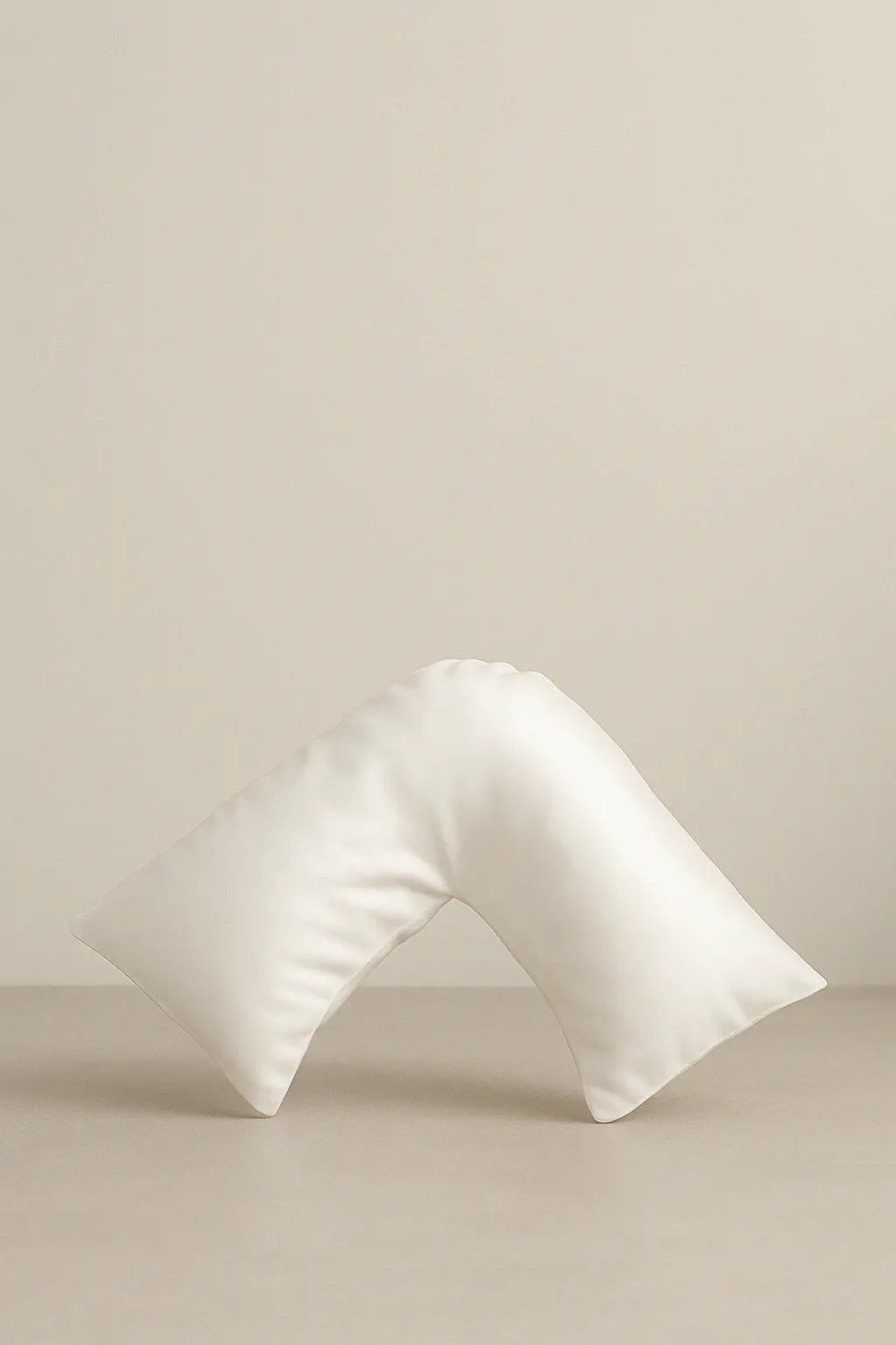 Silk-Filled Boomerang Pillow - Ergonomic Luxury Sleep Pillow TARHUS silk filled boomerang pillow
