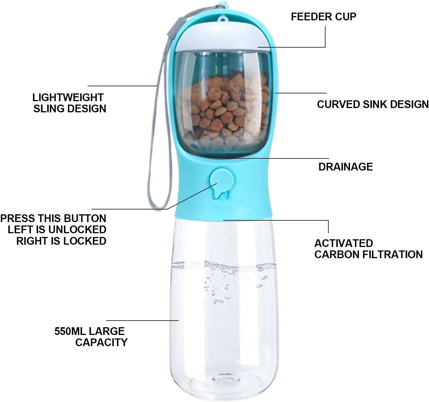 Leak-Proof Dog Water Bottle Tarhus