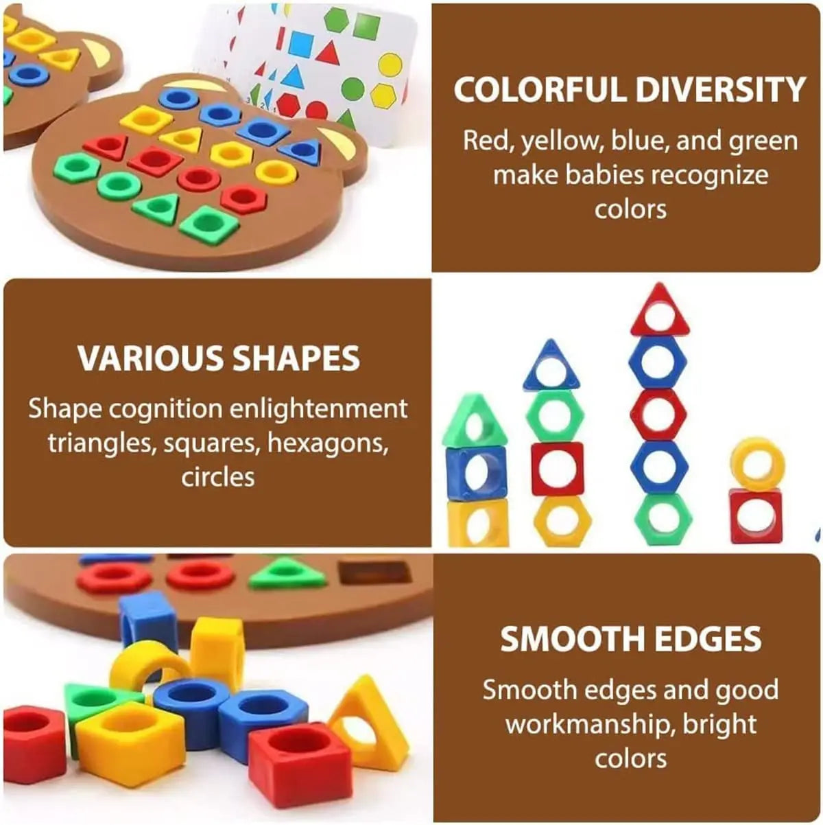 MatchMaster Shape Matching Toy – Educational Puzzle for Toddlers Tarhus
