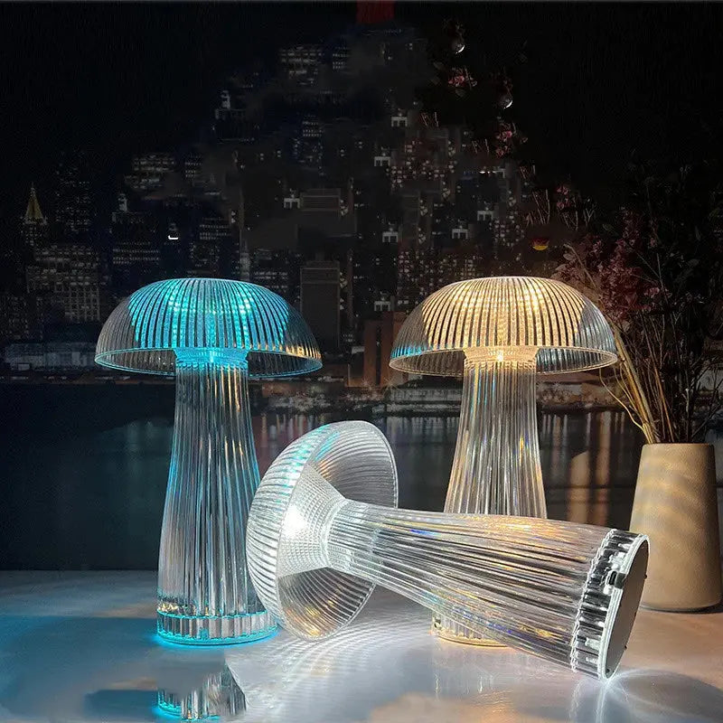 Crystal Mushroom Lamp – Elegant LED Night Light for Bedroom & Home Decor Tarhus