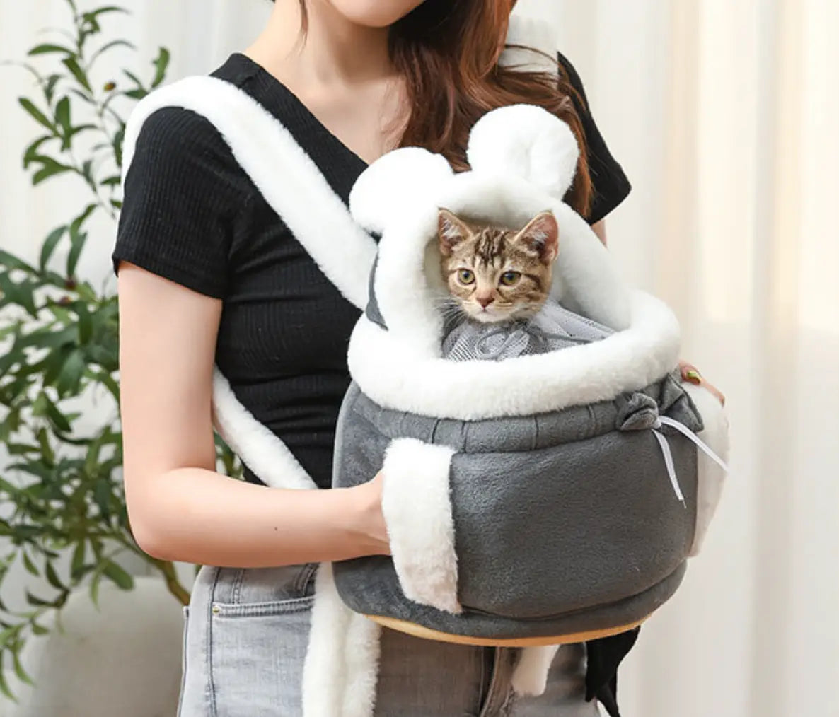 KittyPack - Fluffy Cat Backpack with Pockets Tarhus