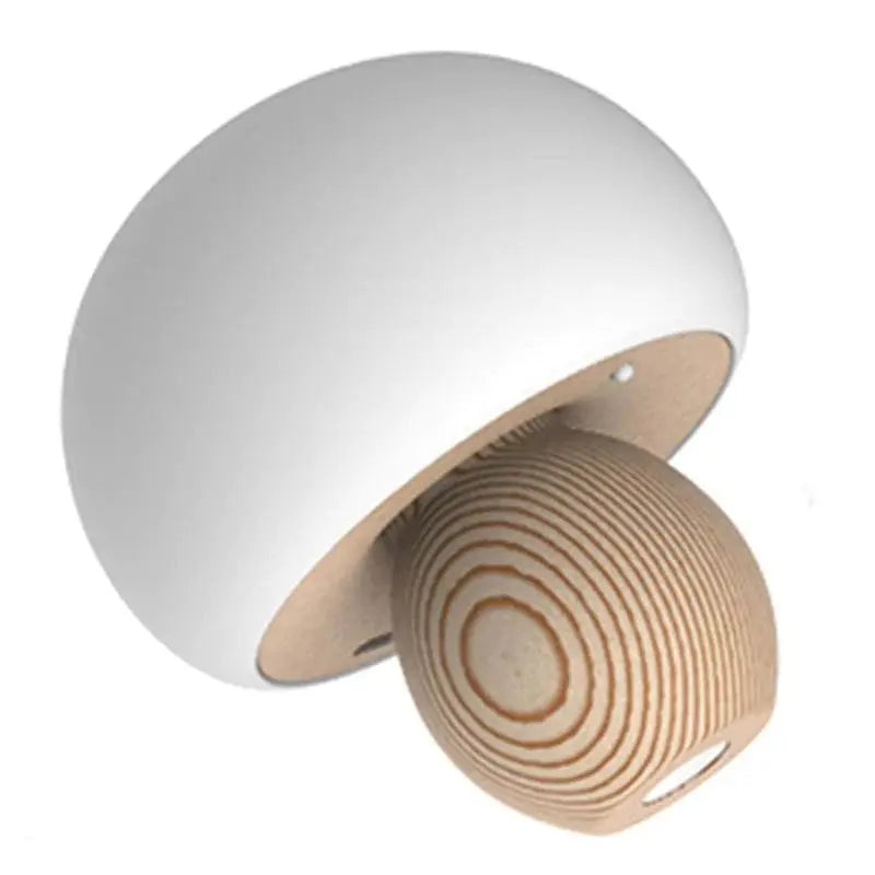 FungiWood Mushroom Lamp – Wooden LED Night Light Tarhus