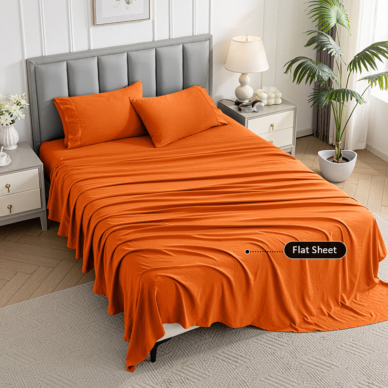 Green Egyptian Cotton Flat Sheet TARHUS  Flat Sheet