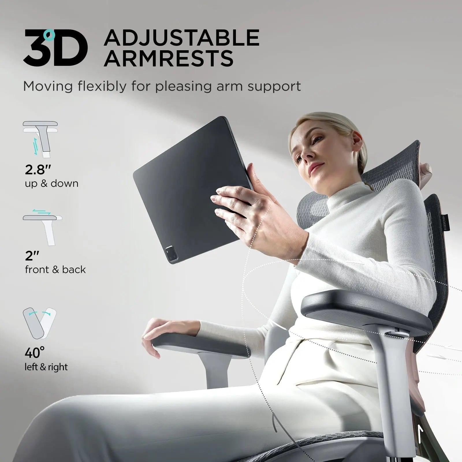 Pro Ergonomic Chair with Footrest - TARHUS
