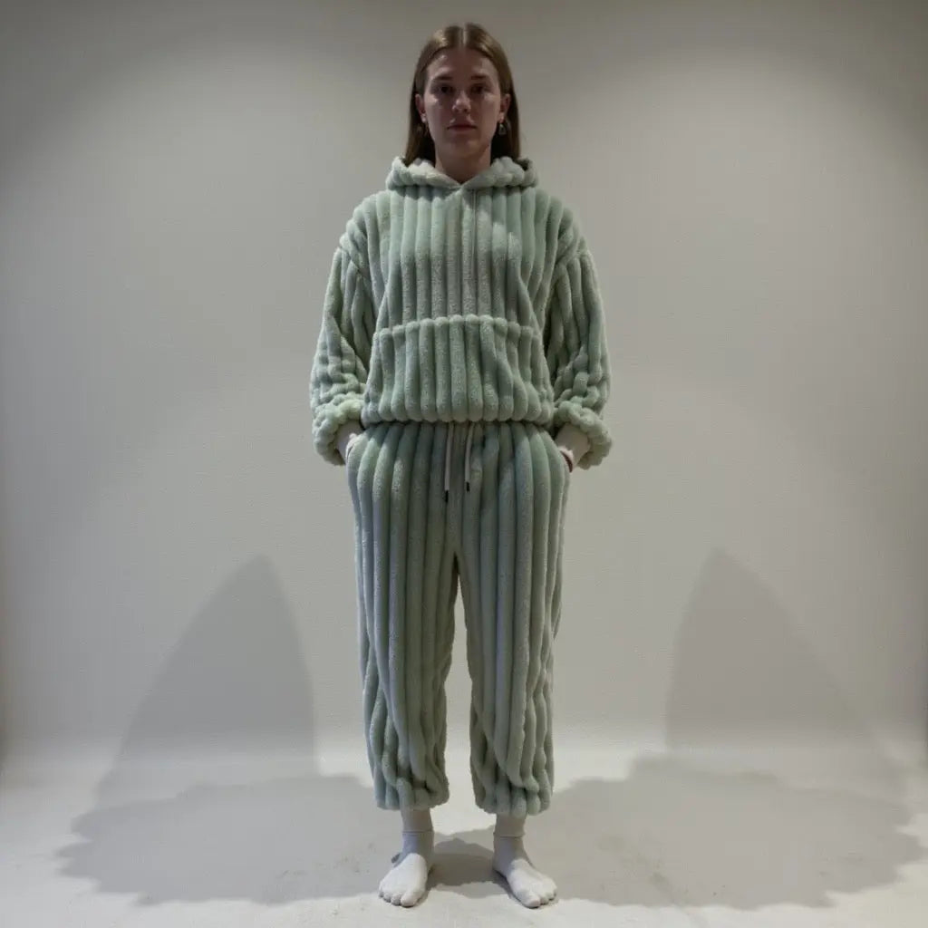 Fleece Tracksuit Set – Soft Hoodie + Jogger Pants for Men & Women | Everyday Loungewear - TARHUS