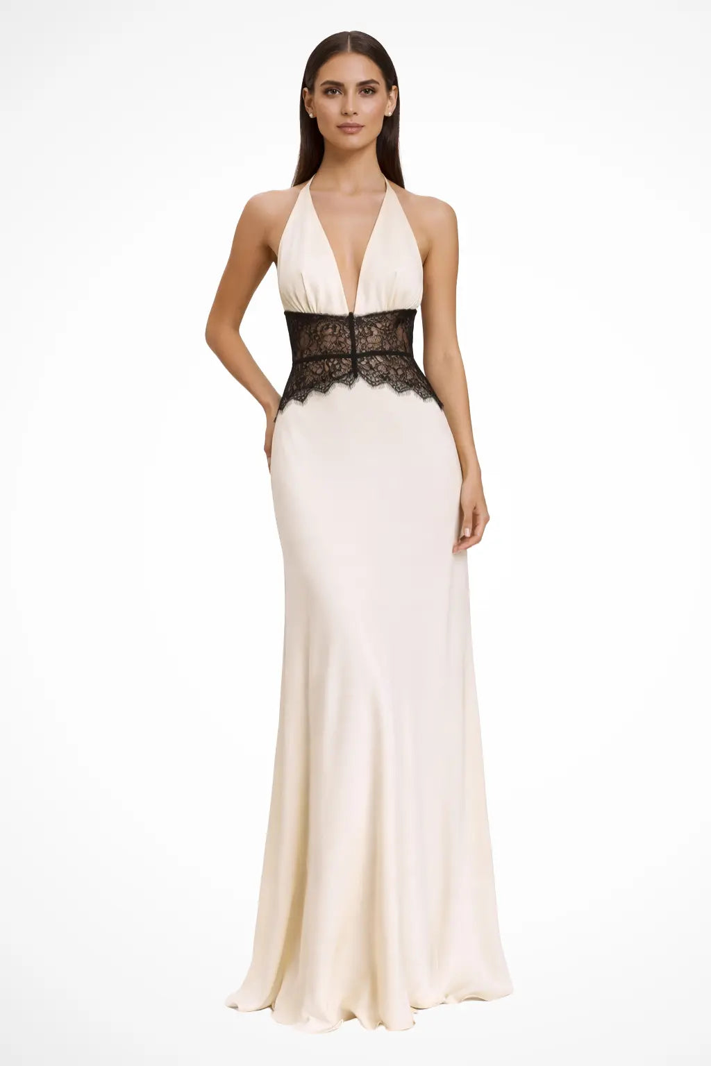 Imogen | Women Halter Neck Backless Maxi Wedding Guest Dress TARHUS  Dresses