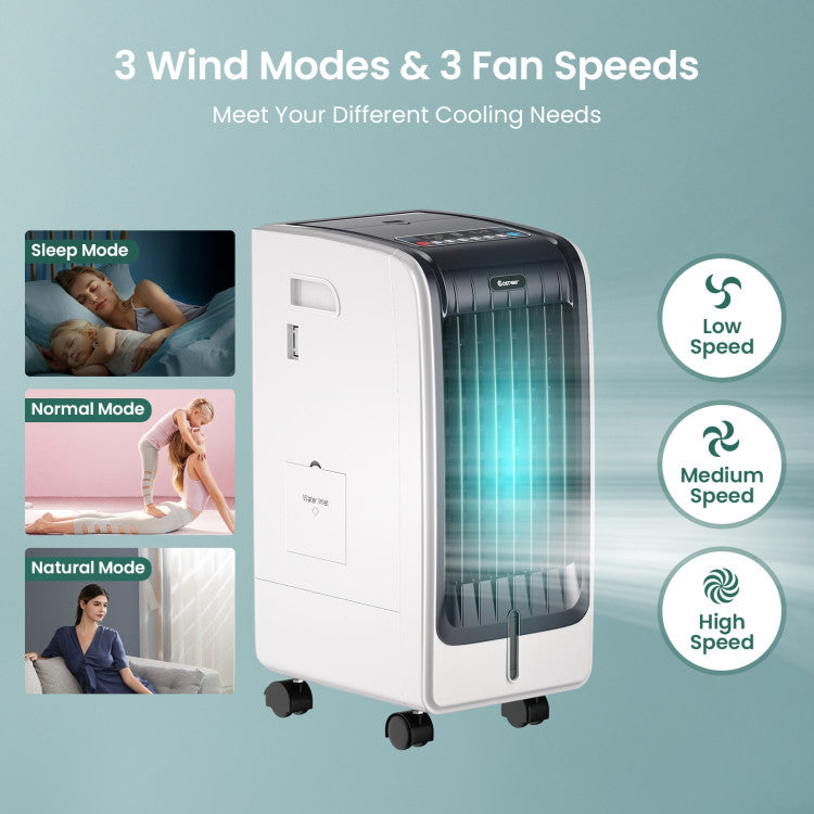 Aerocool | Portable Evaporative Cooler – 3-Speed Air Fan with Timer & 6L Tank TARHUS  Air Cooler