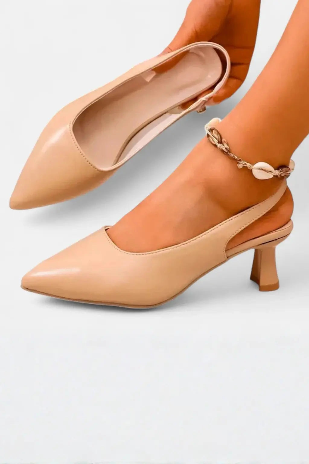 Octavia | Women Pointed Toe Slingback Kitten Heels TARHUS  Women's Shoes