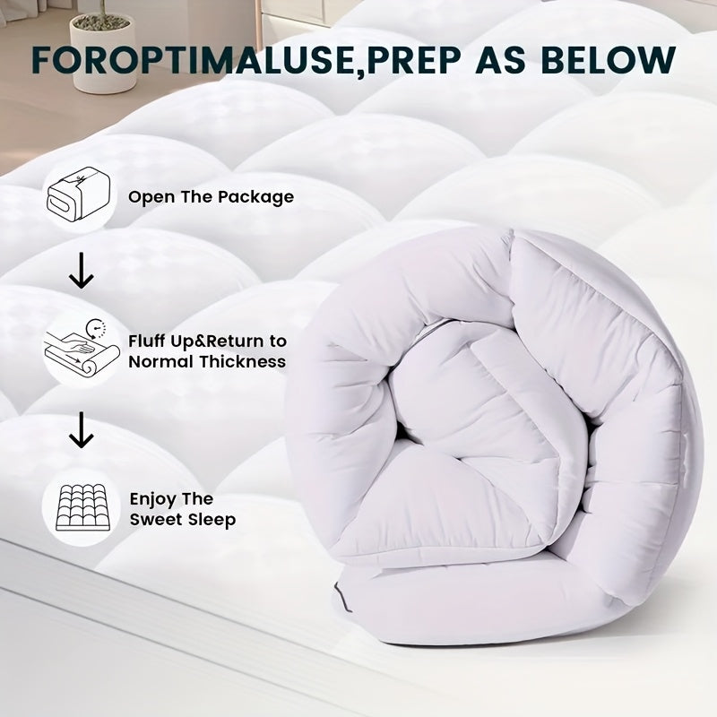 Gohome | Extra Thick Mattress Pad – 1200GSM Extra Thick Mattress Pad Cover TARHUS  Home Accessories