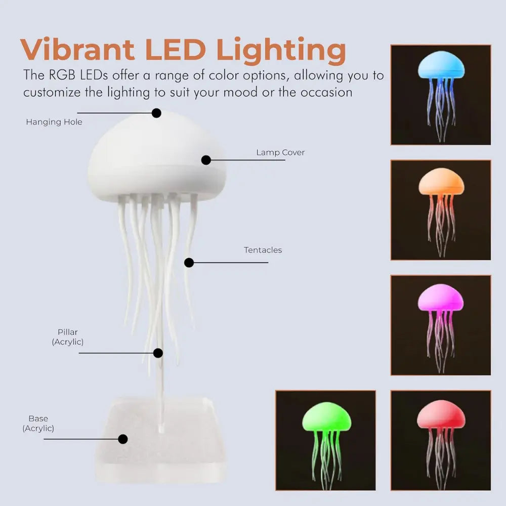 AquaFlow Jellyfish LED Lamp - TARHUS