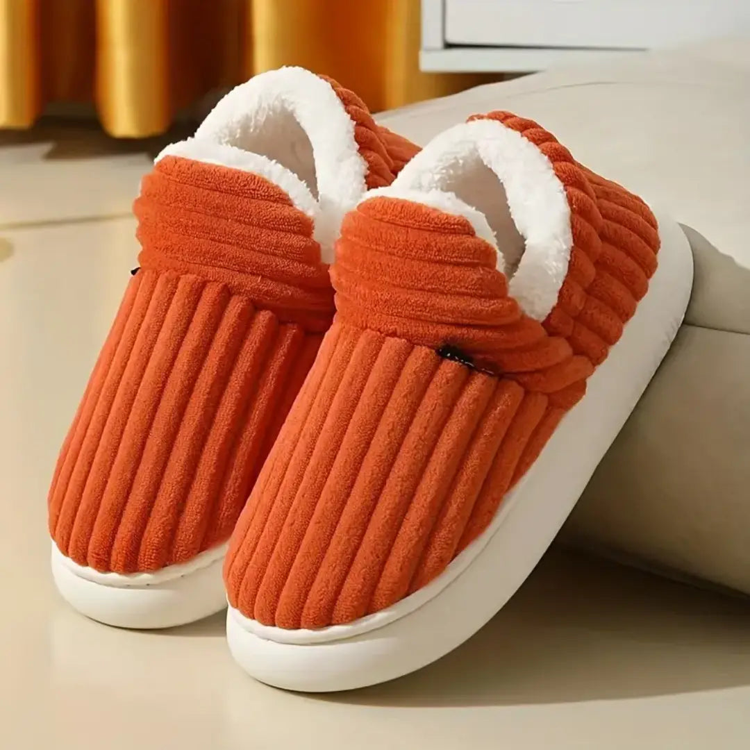 Fleece Comfort Slippers – Soft Indoor House Shoes for Women - TARHUS