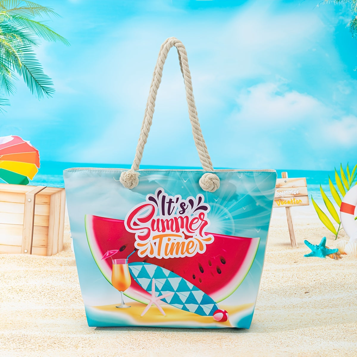 Amara | Blue Mandala Print Tote Bag – Casual Rope Handle Shoulder Bag TARHUS  Shoulder Bag