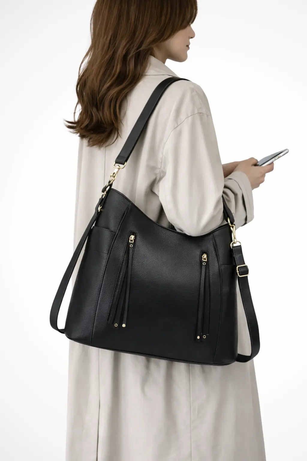 Kova | Women Large Detail Hobo Versatile Everyday Shoulder Bag TARHUS