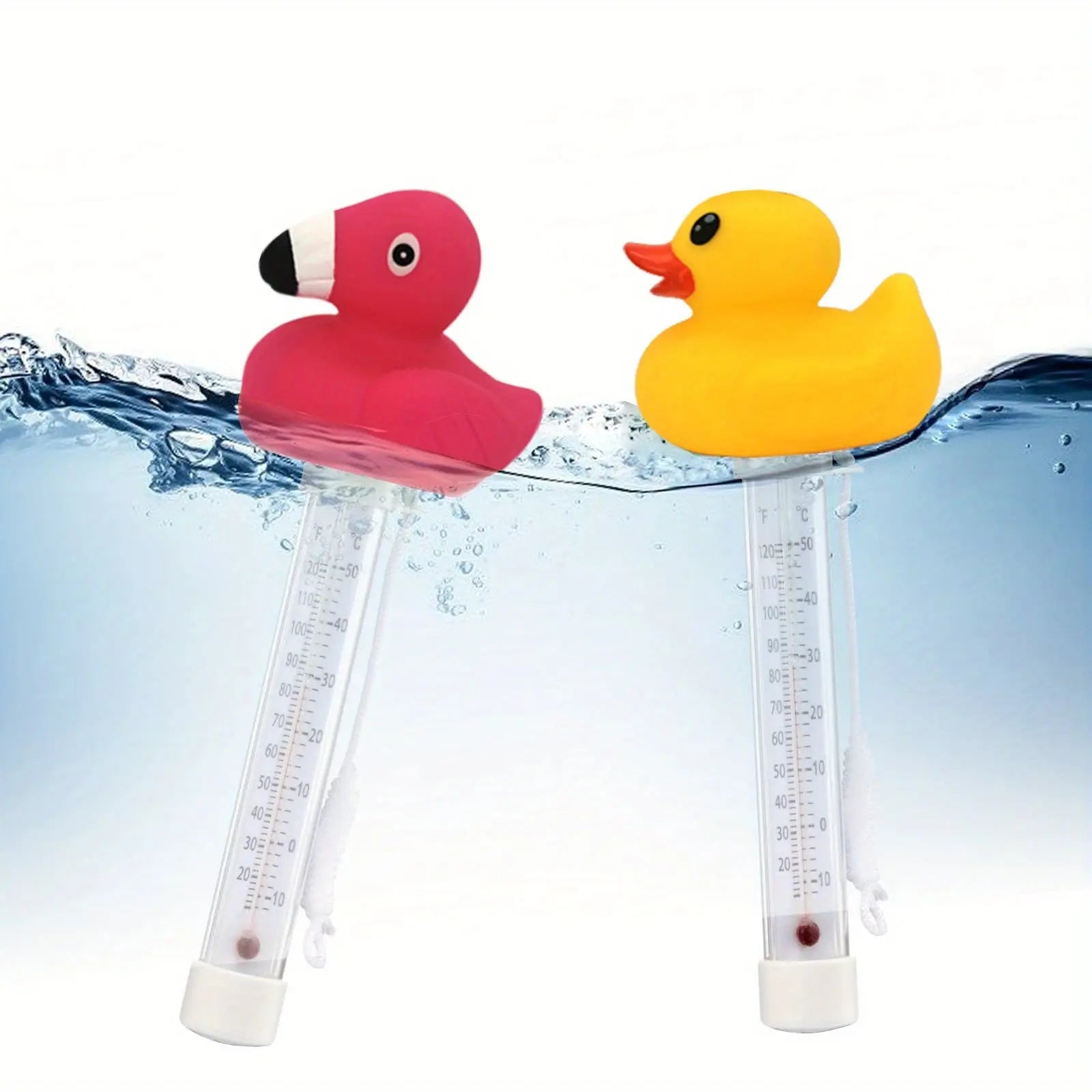 Duck & Flamingo Floating Thermometers | Pool & Spa Water Temperature Gauge TARHUS  Beach