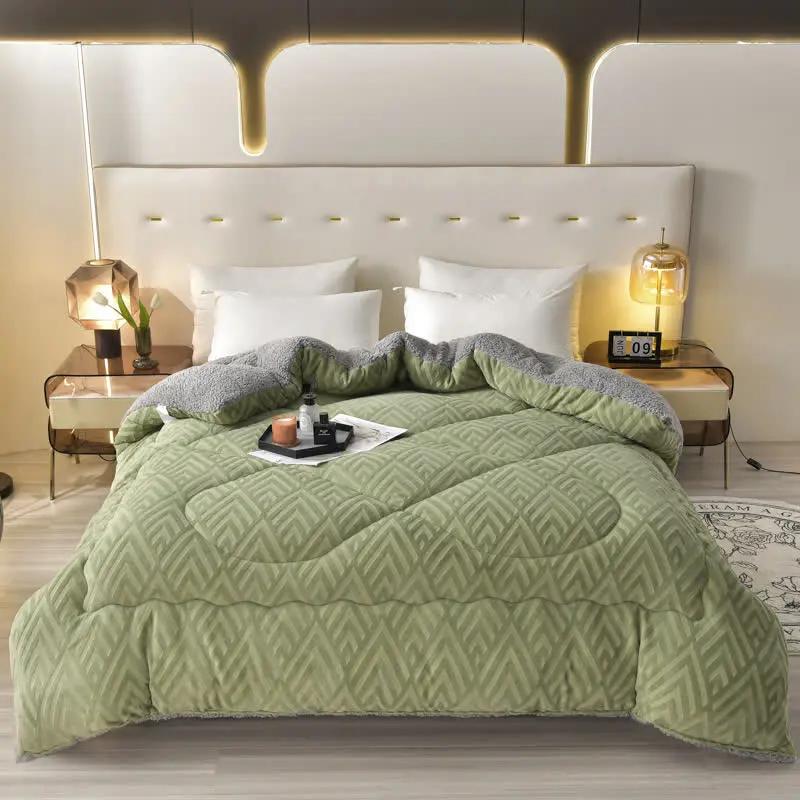 Thick Sherpa Winter Blanket with Quilt Core - TARHUS