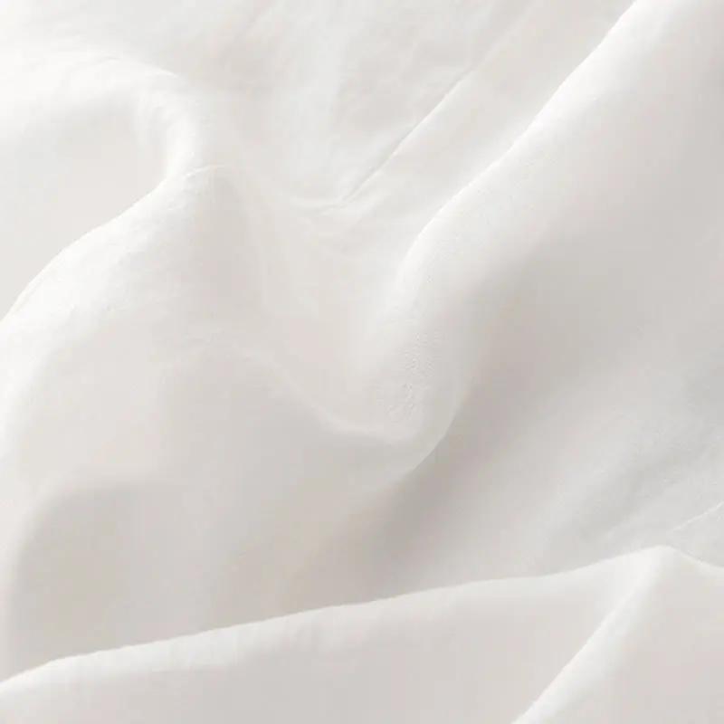 Buddha Stones Casual Accordion Pleat Plain V-neck Short Sleeve Cotton Midi Dress With Pockets - TARHUS