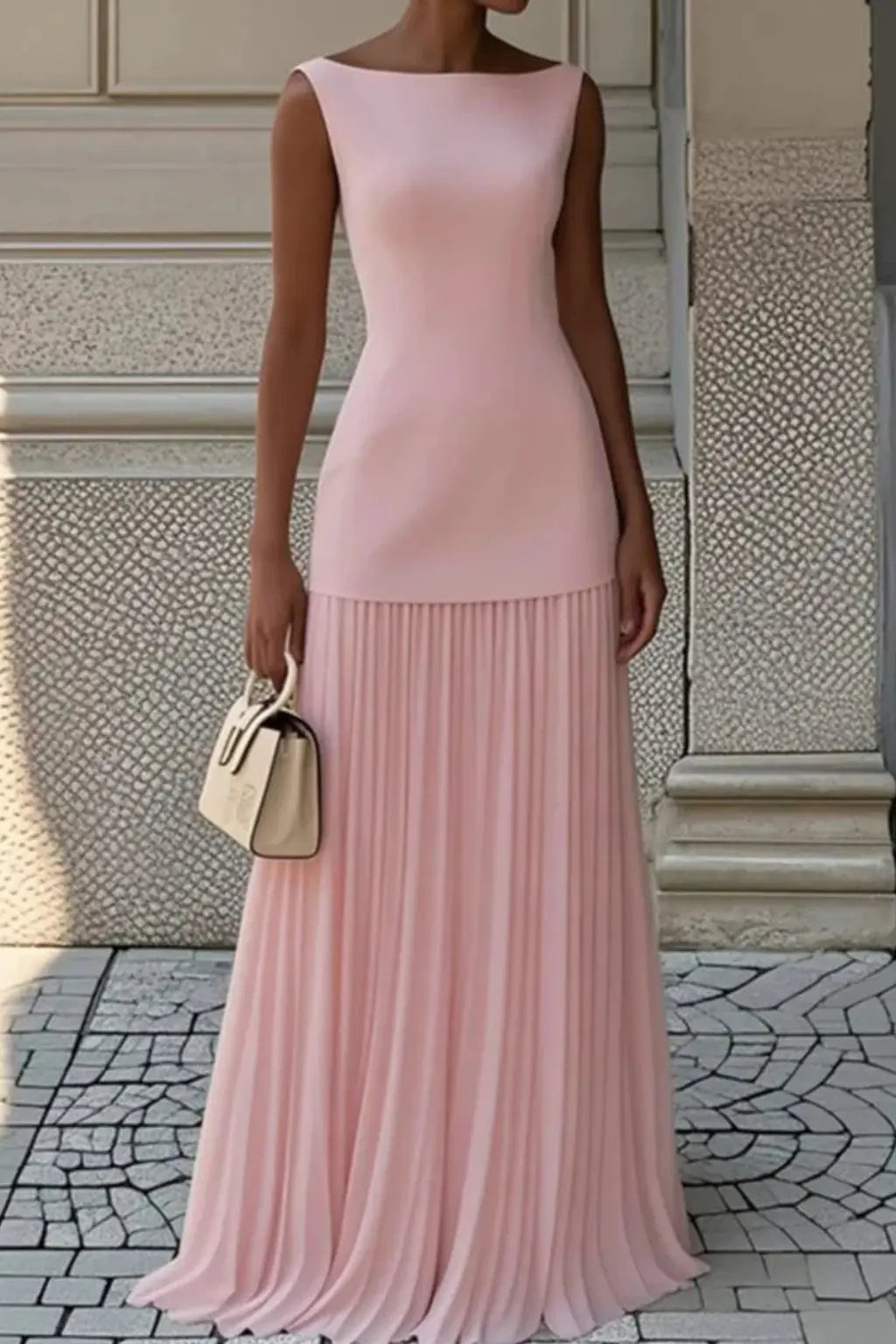 Eline | Women Elegant Pleated Formal Maxi Dress TARHUS