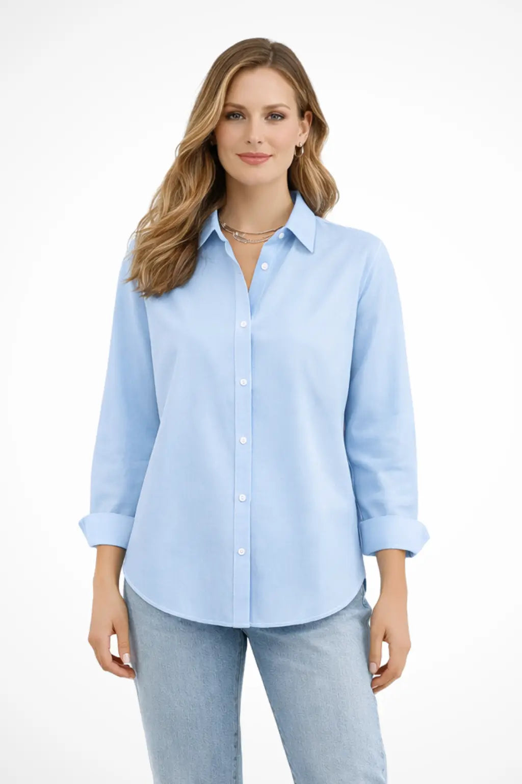 Darcy | Women Relaxed Fit Long Sleeve Collared Button Down Shirt TARHUS
