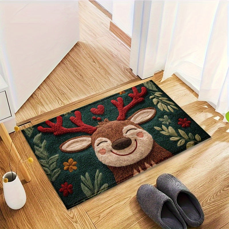 Christmas Reindeer Door Mat – Soft, Durable & Festive | MerryStep TARHUS  Christmas