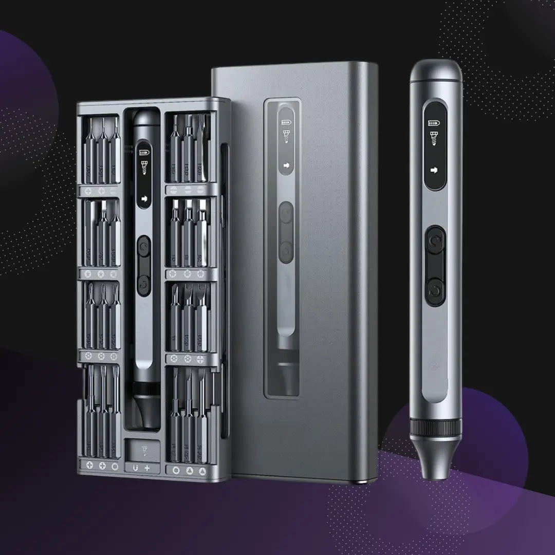 Multifunctional Electric Screwdriver Set`- Rechargeable Mini Repair Tool Kit - TARHUS