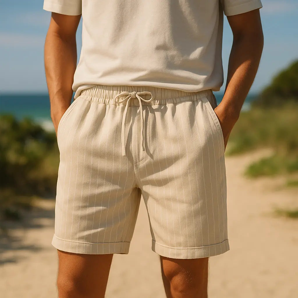 Isolano - Cotton Linen Shorts - TARHUS