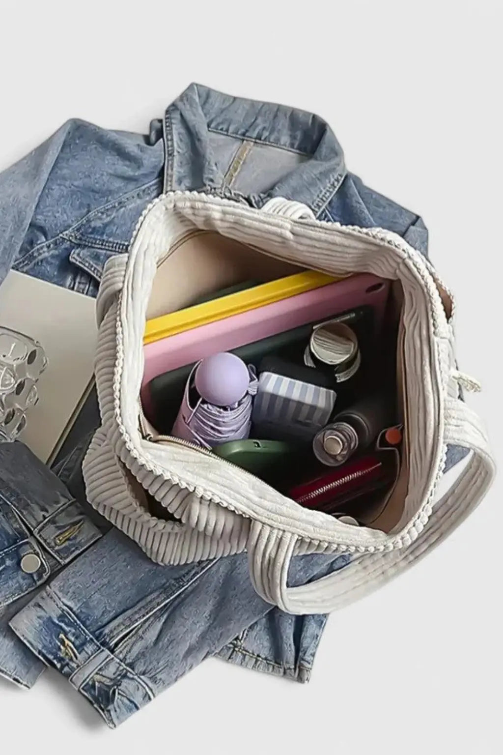 Cordelia | Women Corduroy Everyday Tote Bag TARHUS