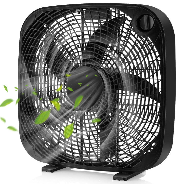 Vento | 50cm Box Fan – Portable Floor Cooling with 3 Speeds & Strong Airflow TARHUS  Air Cooler