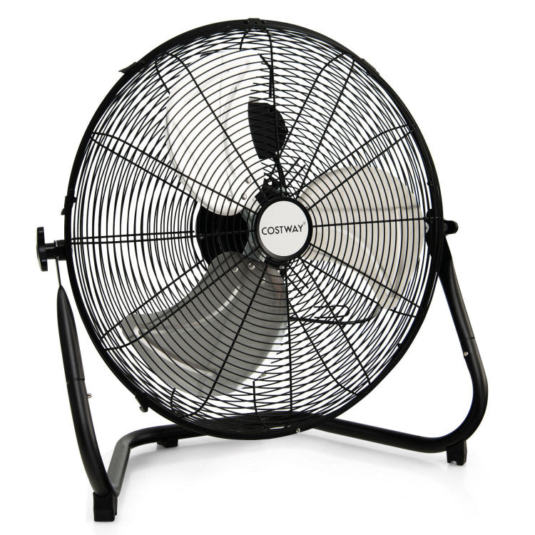 Aeronix | 50cm Floor Fan – High-Speed Metal Cooling with Adjustable Tilt & 3 Modes TARHUS  Air Cooler