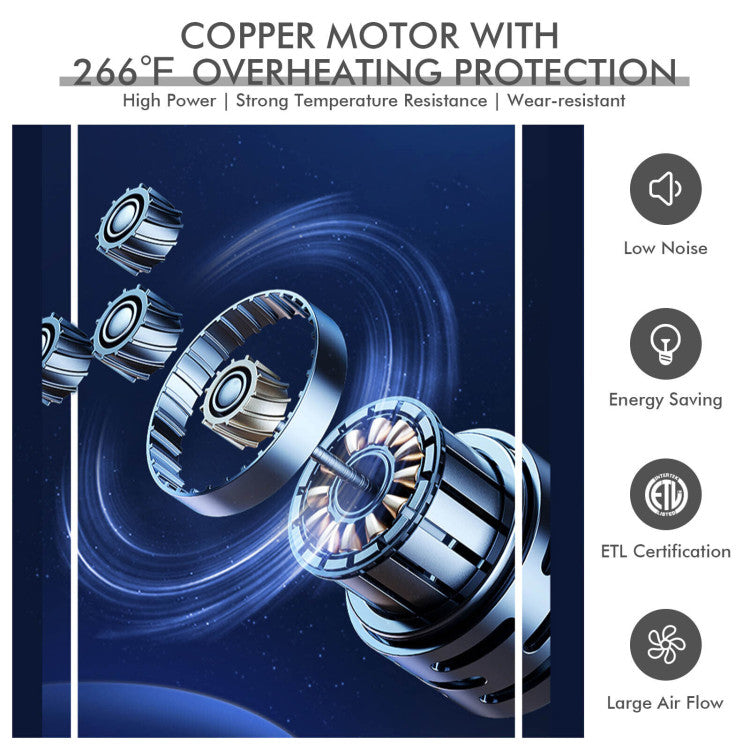 Aeronix | 50cm Floor Fan – High-Speed Metal Cooling with Adjustable Tilt & 3 Modes TARHUS  Air Cooler