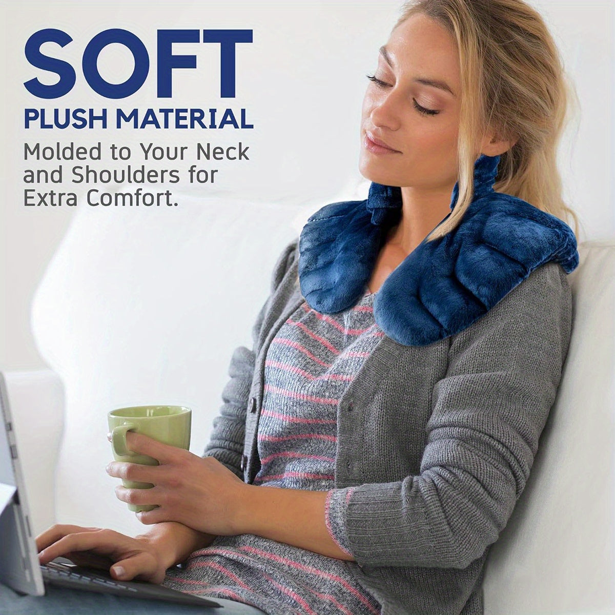 Microwavable Neck & Shoulder Heating Pad – Soft Comfort Wrap for Relaxation TARHUS  Care & Health
