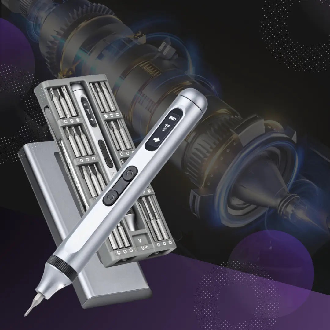 Multifunctional Electric Screwdriver Set`- Rechargeable Mini Repair Tool Kit - TARHUS