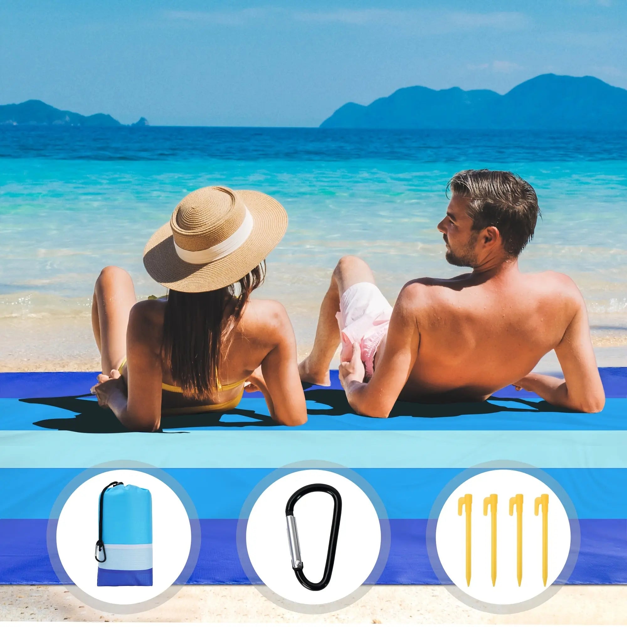 Solara | Oversized Picnic Beach Blanket – Lightweight Sandproof Mat for Travel & Camping TARHUS  Outdoor & Survival
