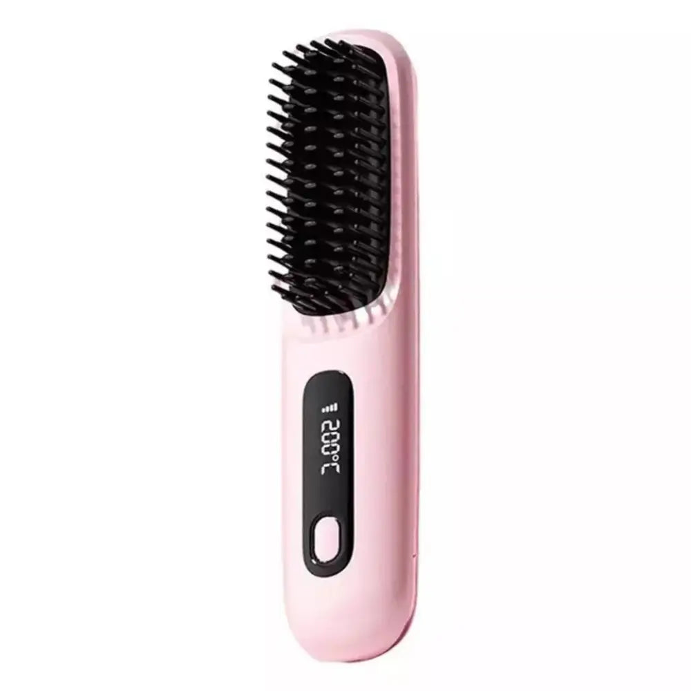 Cordless Hair Straightener Brush - TARHUS