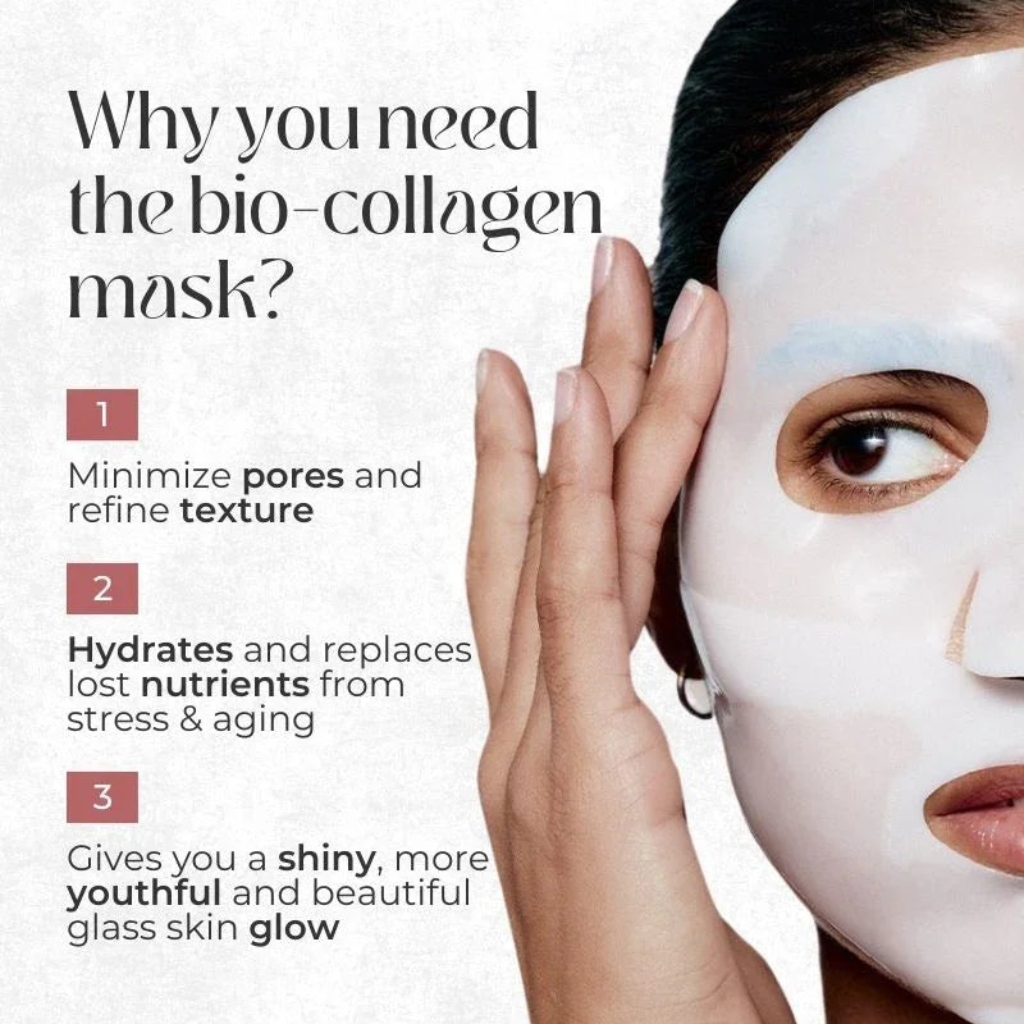 Bio Collagen Face Mask – Hydrating Sheet Mask TARHUS  Beauty