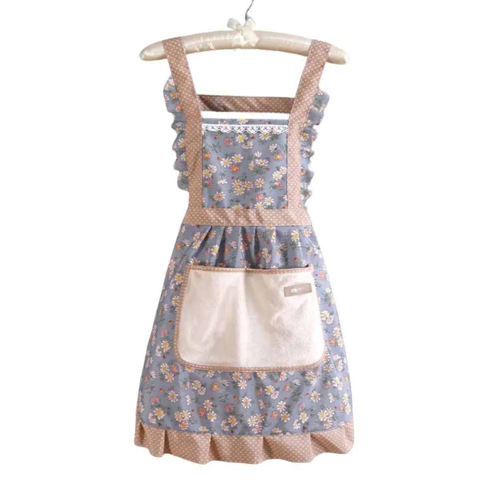 Floral Cotton Kitchen Apron | Vintage Cooking Style – With Pockets TARHUS  Aprons