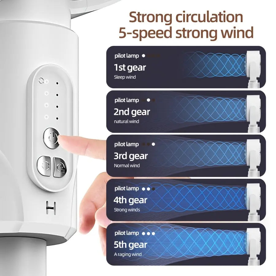 AeroBreeze | Adjustable High-Low Fan with Aromatherapy & Remote Control TARHUS  Home Accessories