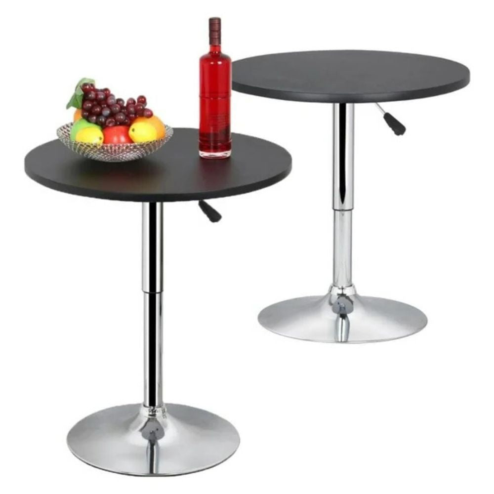 Outdoor Bistro Table and Chairs Set – 2-Piece Raised Pub Patio Set with Round Table, Weather-Resistant Design - TARHUS