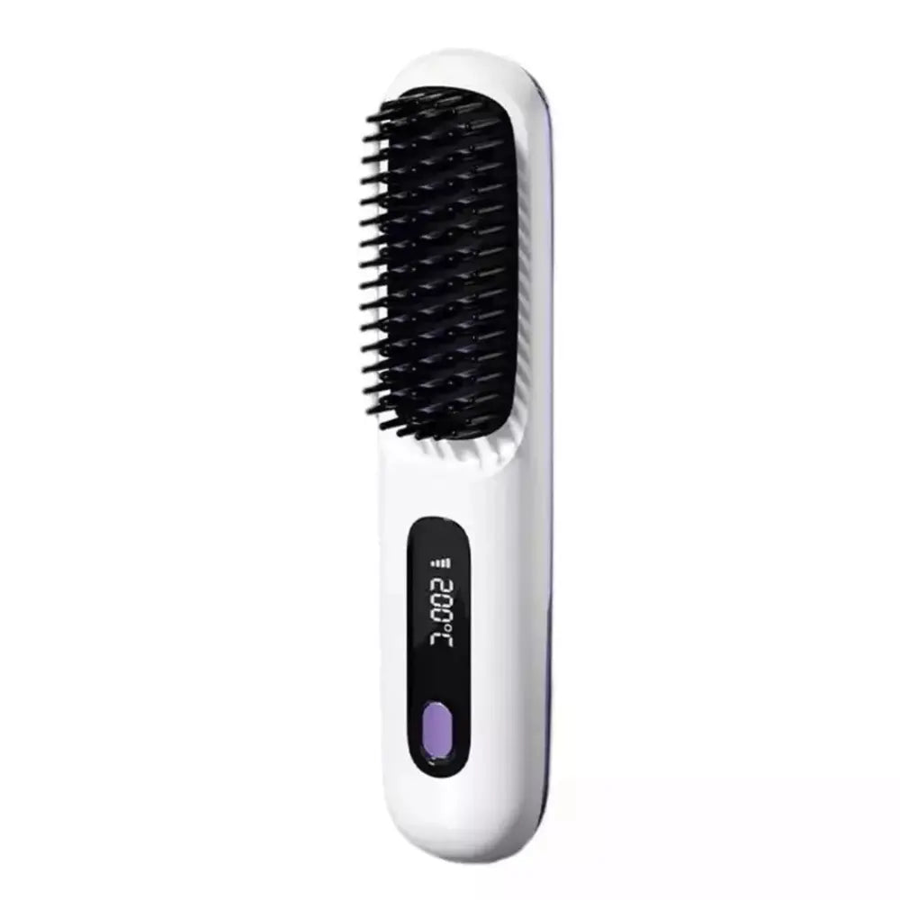 Cordless Hair Straightener Brush - TARHUS