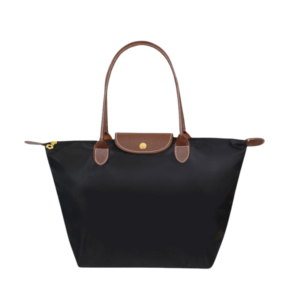 Tote Bag with Leather Handles and Waterproof Lining TARHUS  Shoulder Bag