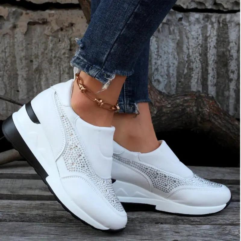 Rhinestone Orthopedic Sneakers for Women - TARHUS
