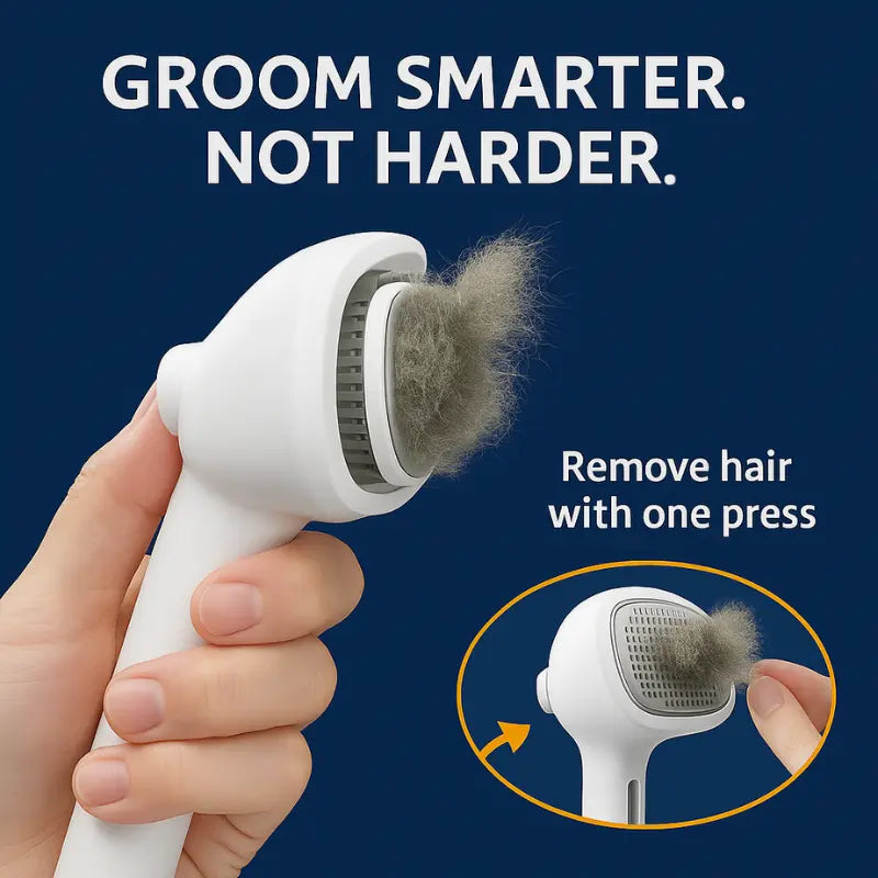Ergonomic Pet Grooming Brush for Dogs & Cats - TARHUS