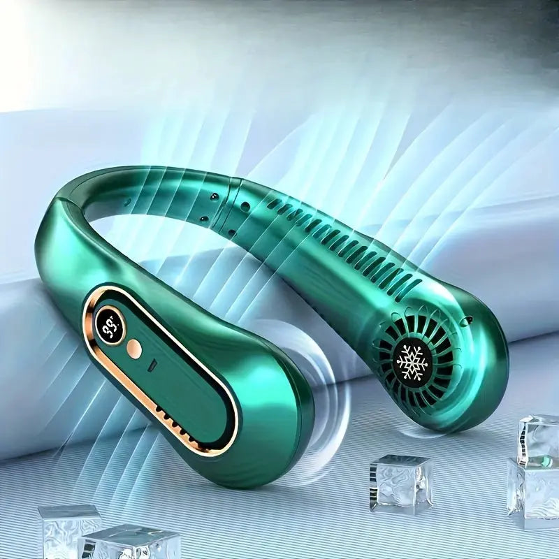 Portable USB Neck Fan – Super Ice Cooling, Adjustable Personal Fan for Summer TARHUS  Electronics & Gadgets