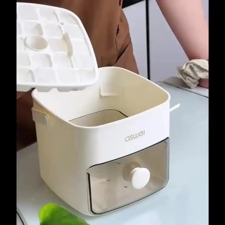 FrostEase | Easy-Press Ice Cube Tray Set – 48-Cube Freezer Mold with Storage Box TARHUS  Electronics & Gadgets