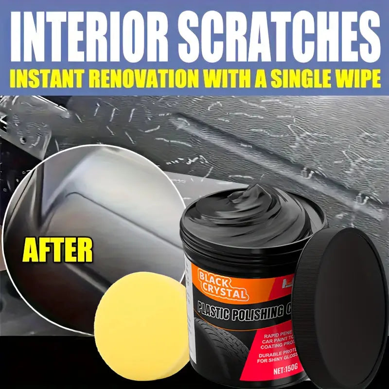 150g Plastic & Rubber Repair Paste – Interior Trim Restorer & Tire Shine Wax for Cars | Scratch Repair - TARHUS
