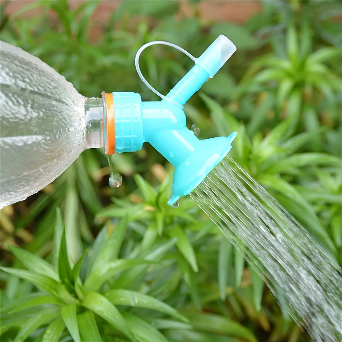 Dual-Use Watering Bottle Nozzle – Fits Standard Soda Bottles, Versatile Spray Head TARHUS  Garden