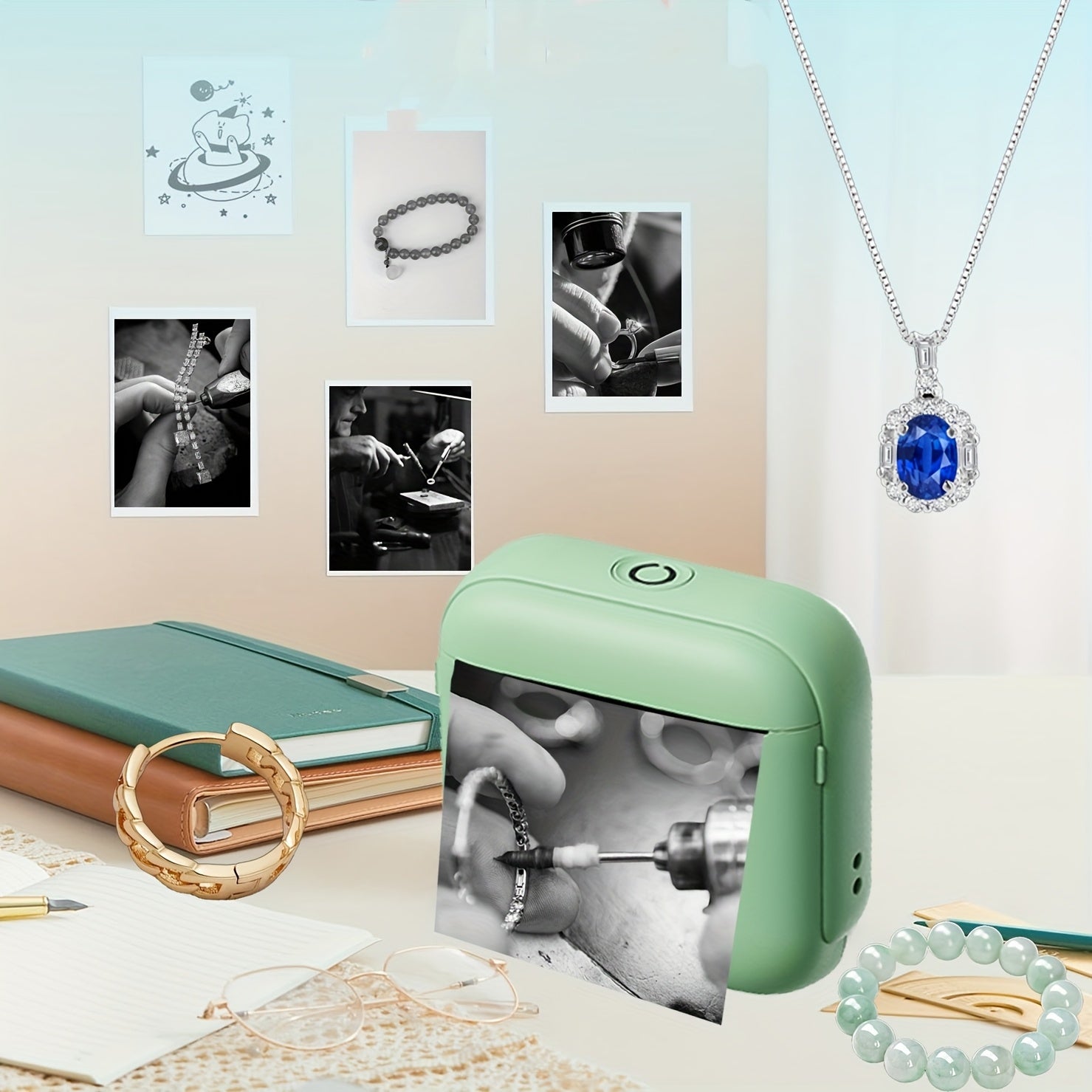 PrintEase | Portable Thermal Printer – Wireless Instant Mini Printer for Photos & Labels TARHUS  Electronics & Gadgets