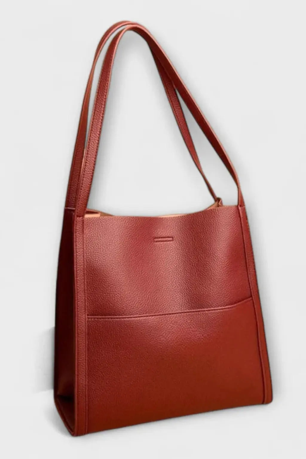 Neva | Women Structured Front Pocket Textured Tote Shoulder Bag TARHUS