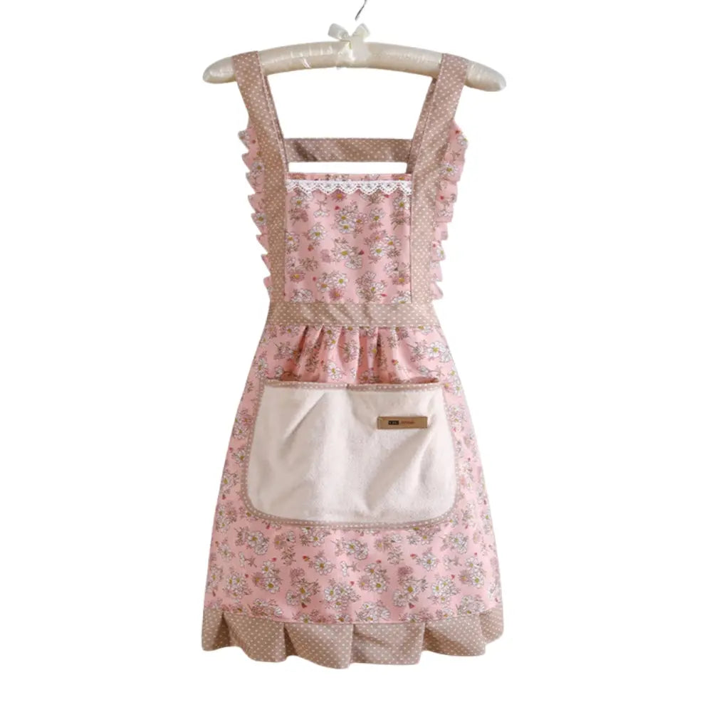Floral Cotton Kitchen Apron | Vintage Cooking Style – With Pockets TARHUS  Aprons