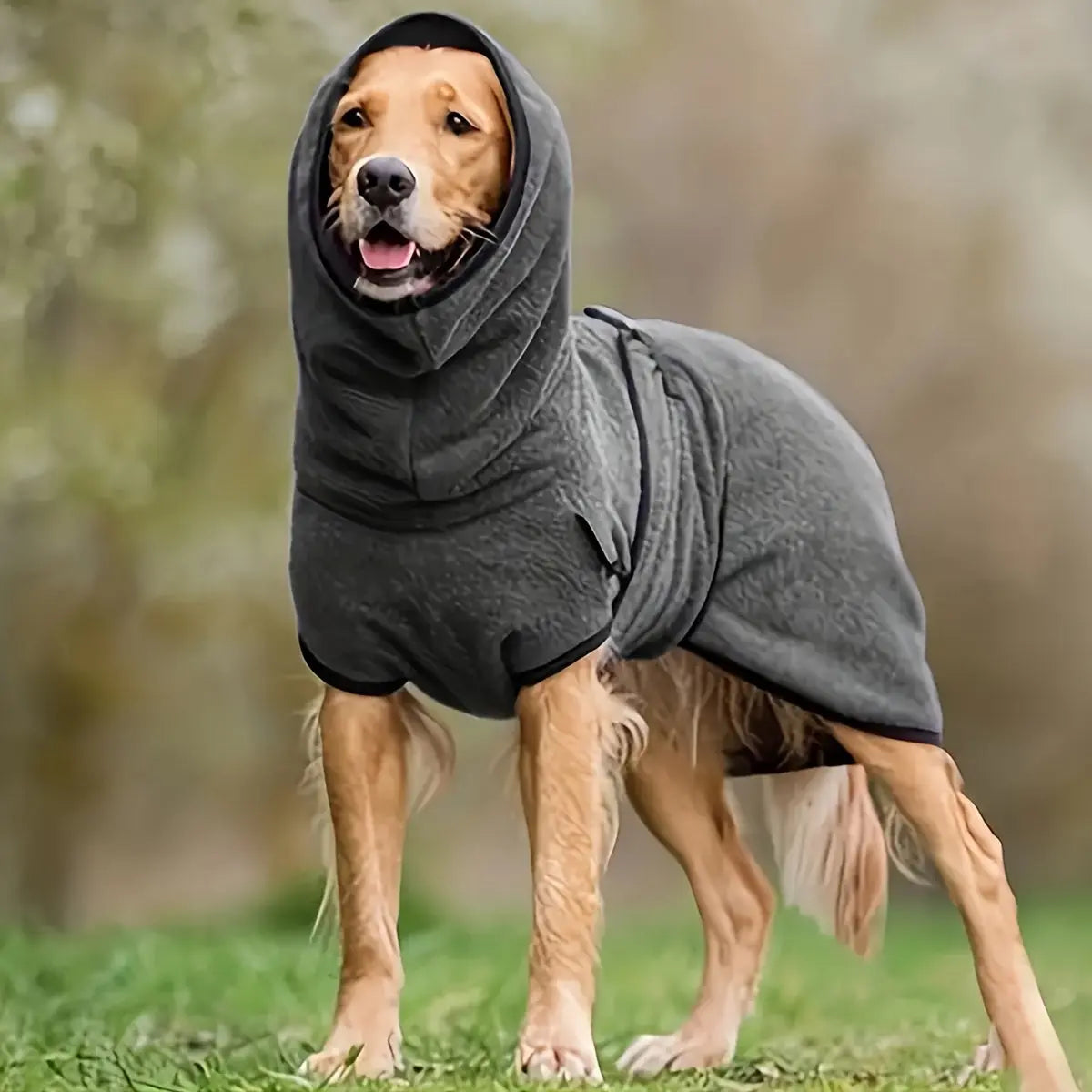 Fleece-Lined Dog Jacket Hoodie – Warm Winter Pet Jumper - TARHUS